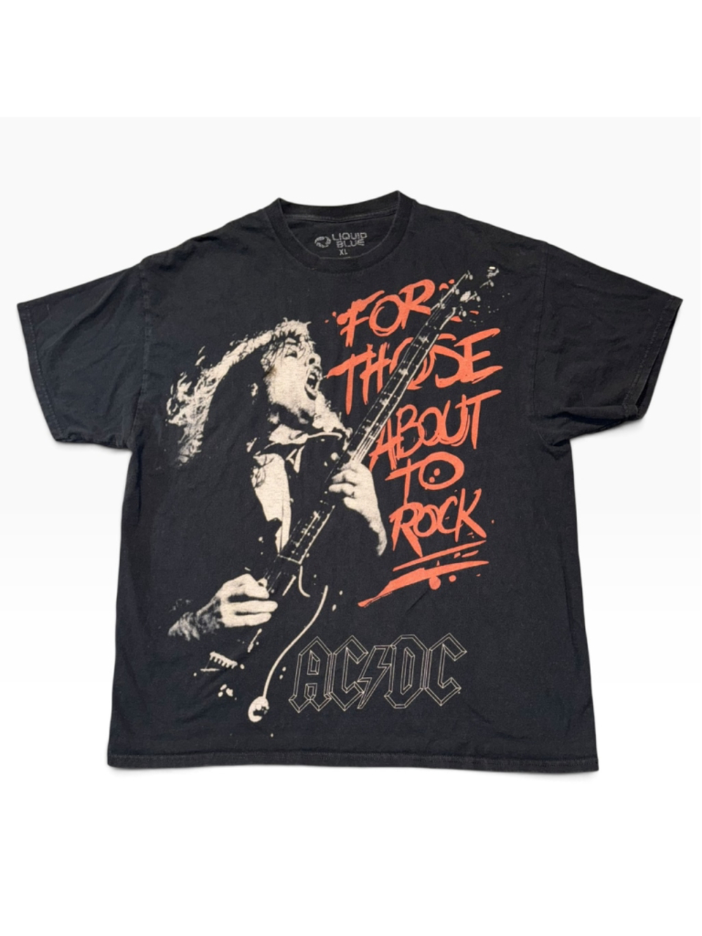Liquid Blue AC/DC For Those About To Rock T-Shirt Size Xl